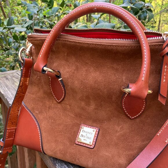 Dooney + Bourke Suede Satchel - Picture 5 of 5